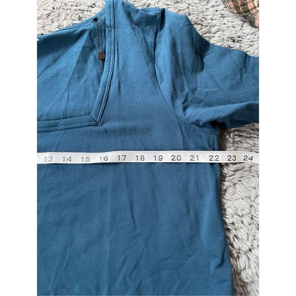 NWT‎ Universal Standard Square Neck Cocoon Dress Teal size 14-16 - Picture 4 of 6